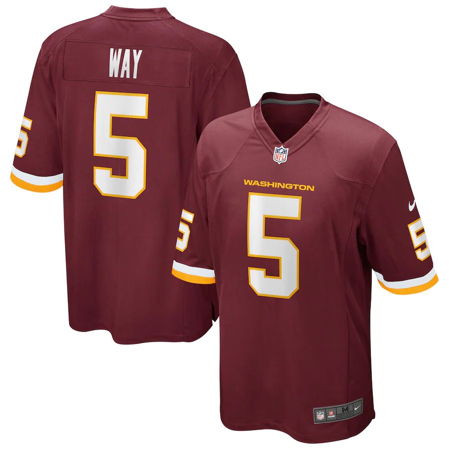 Men Washington Redskins 5 Tress Way Nike Burgundy Game Player NFL Jersey